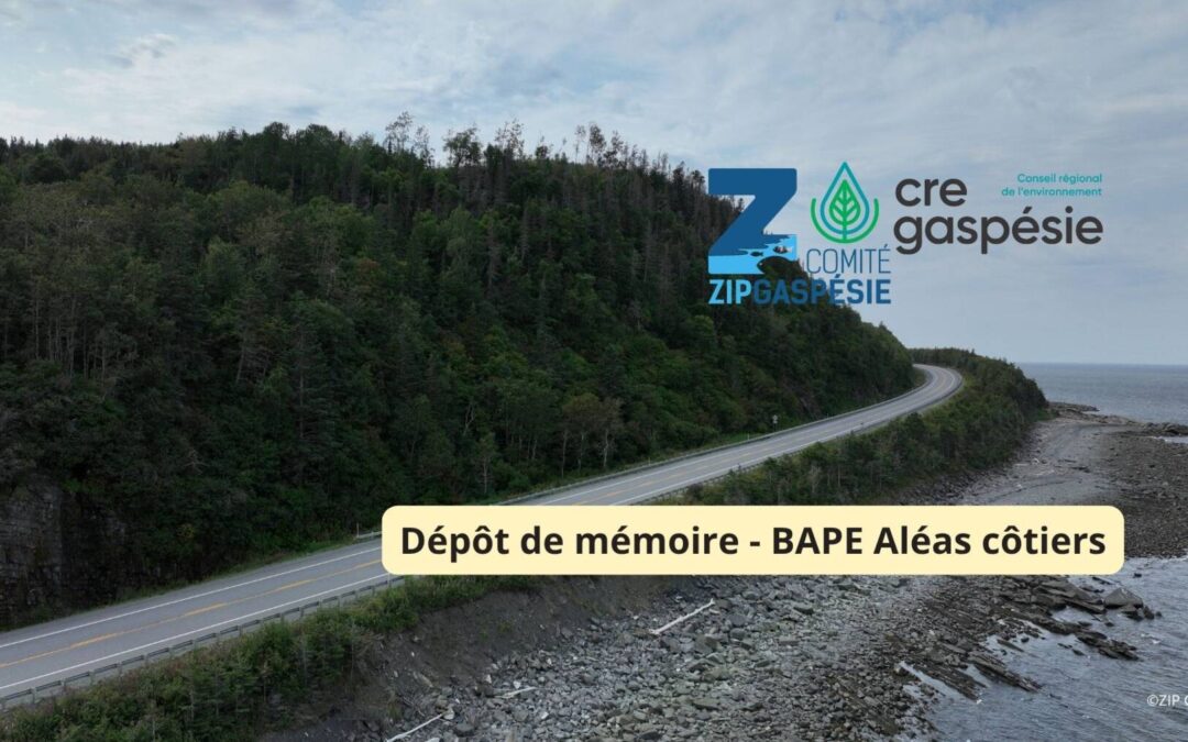 Dépôt de mémoire – BAPE Aléas côtiers