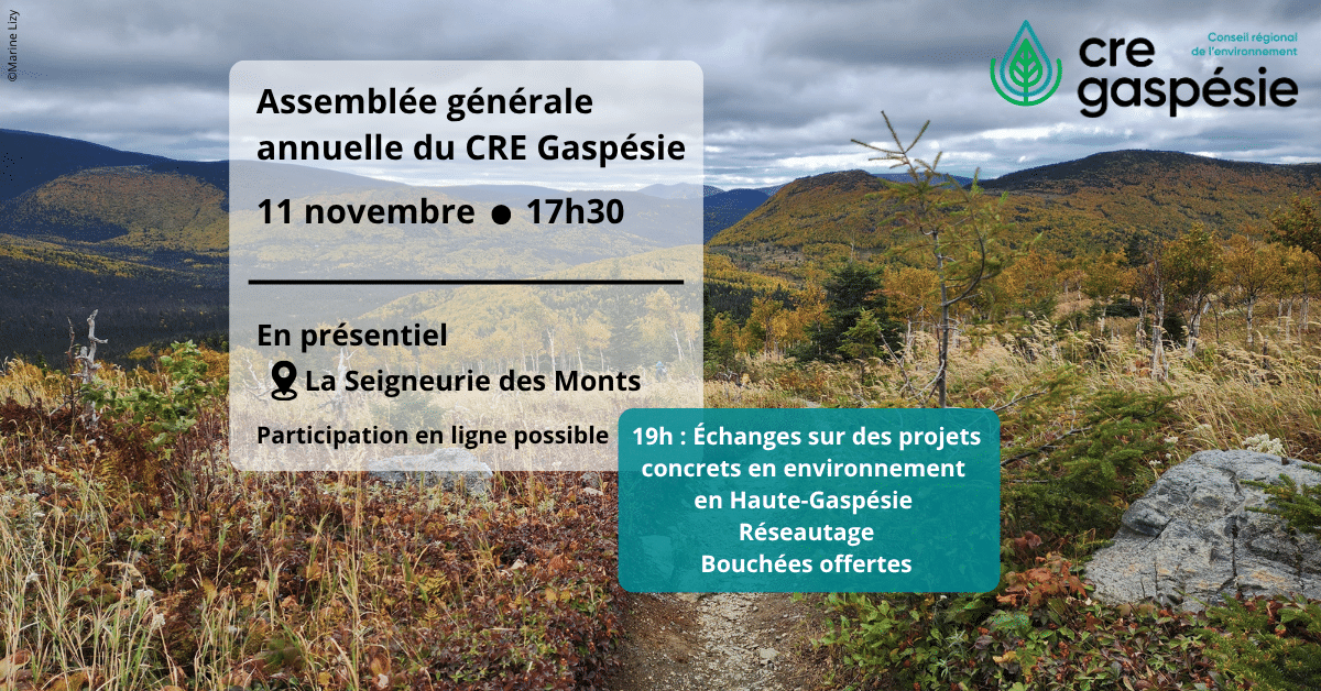 AGA 2026 – 11 novembre 2026 à Sainte-Anne-des-Monts